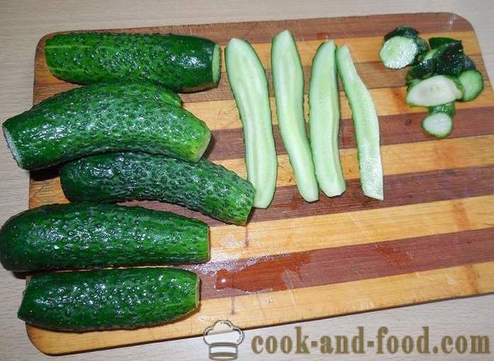 Sprøde saltede agurker i en pakke - hvordan du hurtigt lave saltede agurker, opskrift med billede