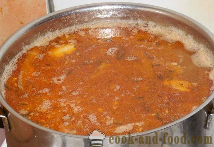 Lækker hjemmelavet suppe med bønner i ukrainsk - hvordan man laver suppe med bønner i ukrainsk - en trin for trin opskrift fotos