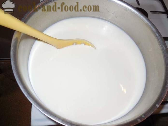 Hvordan laver hjemmelavet hytteost fra mælken - en simpel opskrift og trin for trin foto