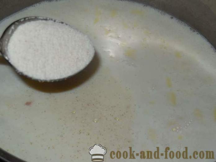 Sådan koger grød med mælk uden klumper - en trinvis opskrift på semulje med fotos