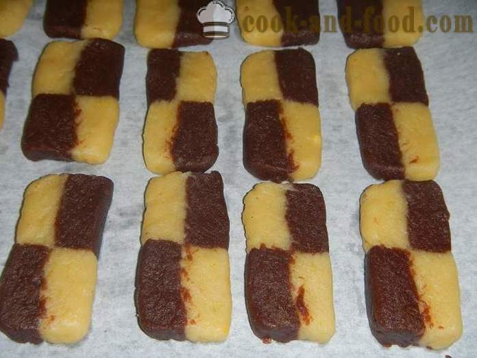 Fransk wienerbrød Zobel - hvordan at tilberede en lækker tofarvet shortbread - opskrift med fotos, trin for trin
