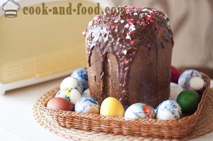 Hvordan til at bage en lækker chokoladekage til påske - en enkel og original opskrift på dejen kage med rom og vin