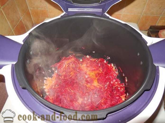 Klassisk ukrainsk borscht med roer, bønner og kød - en trinvis opskrift med fotos hvordan man laver suppe i multivarka.