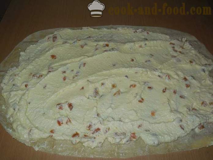 Pie af pitabrød med flødeost - enkel og lækker tærte pita i multivarka opskrift med fotos.