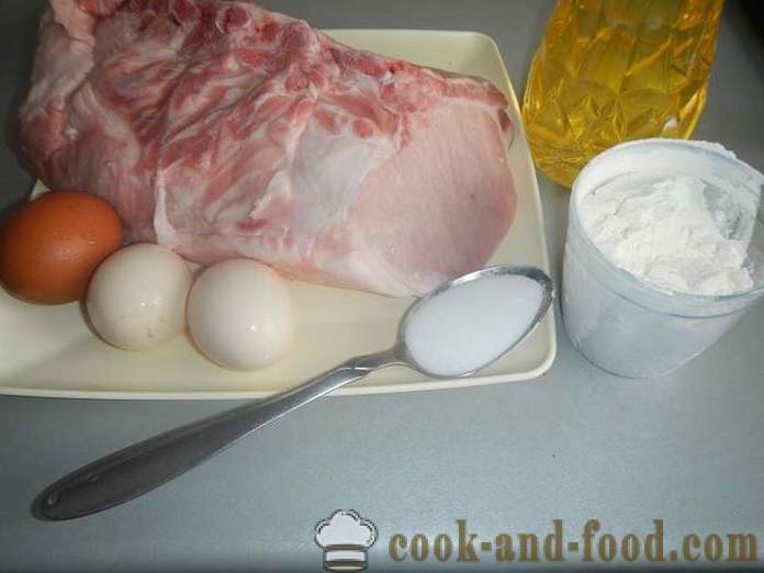 Saftige svinekoteletter med hvidløg sauce - hvordan man laver en saftig svinekoteletter, en trinvis opskrift med fotos.