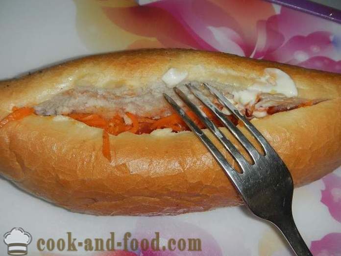 Lækker hjemmelavet hotdog - hvordan man laver en hotdog, en trin for trin opskrift med fotos.