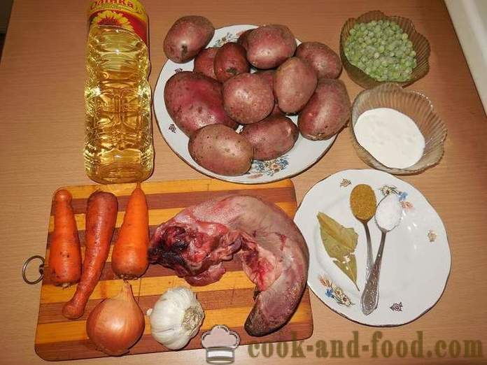 Vegetabilske gryderet i multivarka, med kød og kartofler - hvordan at lave mad oksekød gryderet i multivarka, skridt for skridt opskrift med fotos.