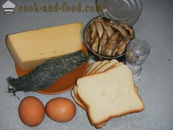Toast af hvidt brød med et æg: sød, salt og hvidløg. Hvordan man laver lækker croutoner i en stegepande - en trin for trin opskrift med fotos.