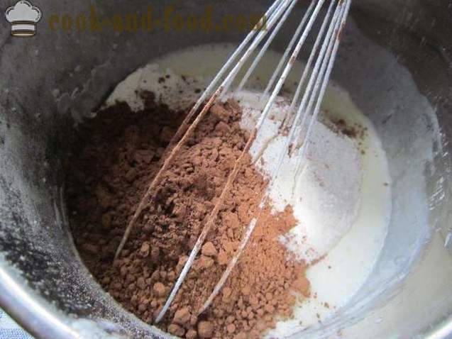 Chokolade svamp kage med kefir, en simpel opskrift - hvordan man laver en kage med kefir uden æg (opskrift fotos)