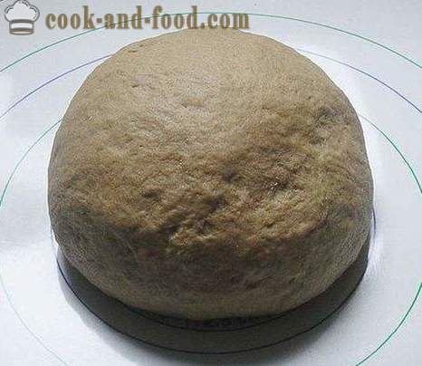 Brød uden gær og gære yoghurt, bagt i ovnen - hvede - rug, hjemmelavet simpel opskrift med et foto