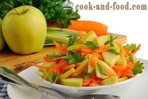 Salat med æble, selleri og gulerødder, 