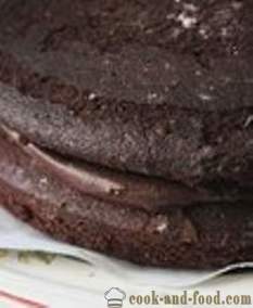 Chokoladekage - enkel og lækker, trinvis fotoretsept.