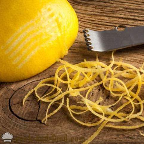 Sådan bruger citronskal til madlavning? - video opskrifter derhjemme