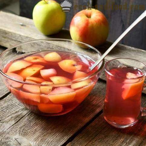 Opskrift på æblekompot, jordbær og pære