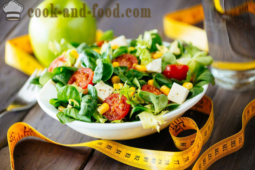 Vegetabilske salater Kost til vægttab - video opskrifter derhjemme