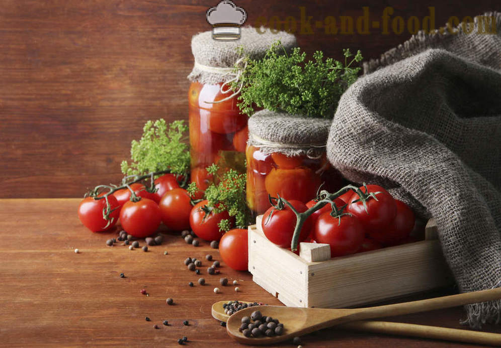 Tomater til vinteren: 5 opskrifter indenlandske præparater - video opskrifter derhjemme