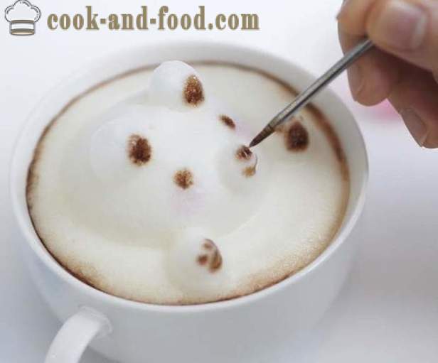 Træk på kaffe: maleri latte kunst