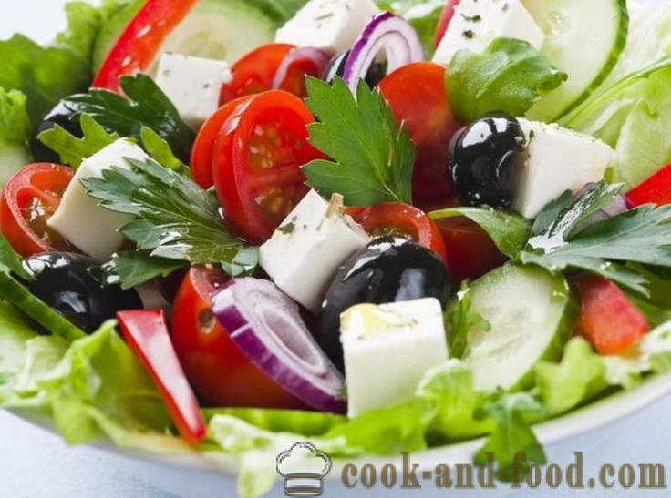 70 opskrifter Enkel og lækre salater med fotos